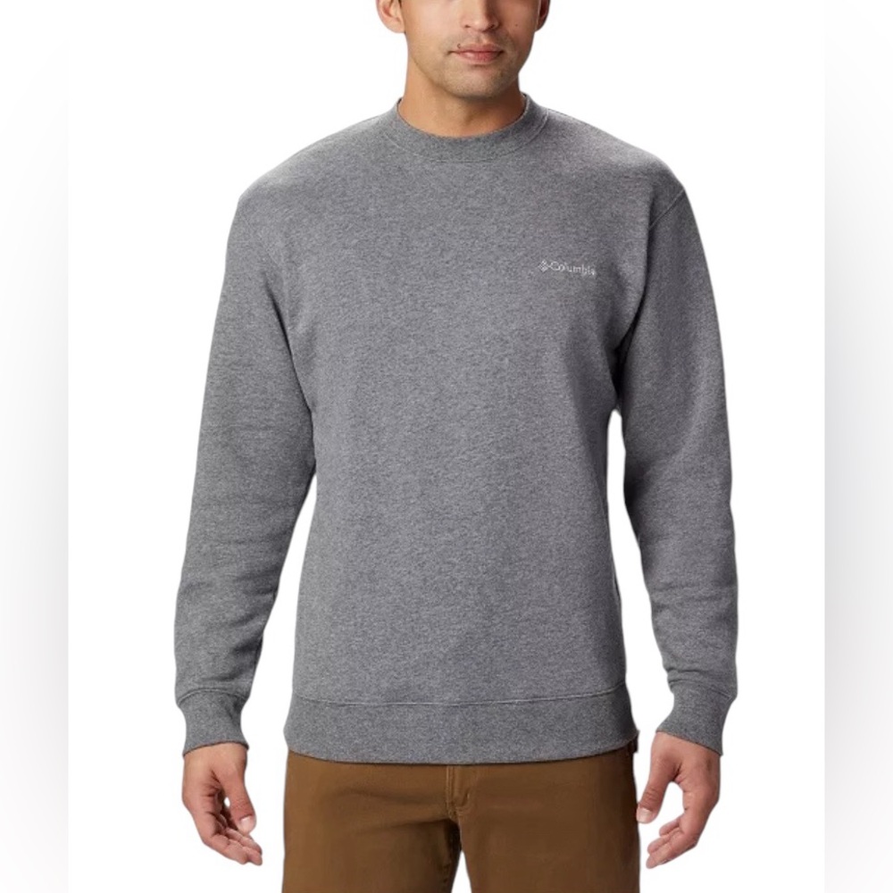 Columbia Mens Hart Mountain I Fleece Sweatshirt Bluestone Heather Size …